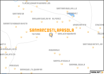 map of San Marcos Tlapasola