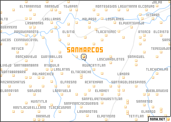 map of San Marcos