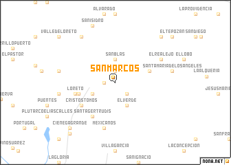 map of San Marcos