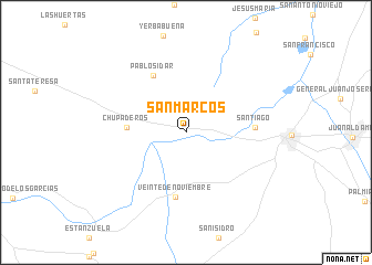 map of San Marcos