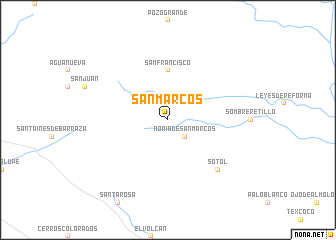 map of San Marcos