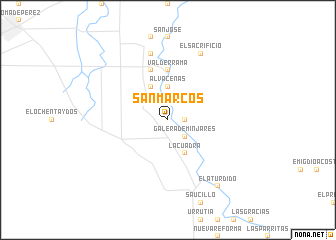 map of San Marcos