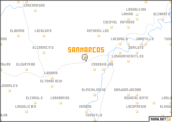 map of San Marcos