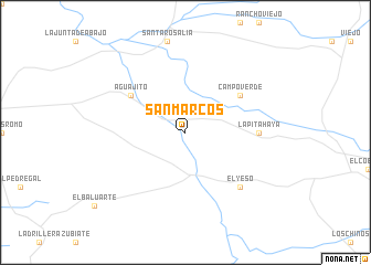 map of San Marcos