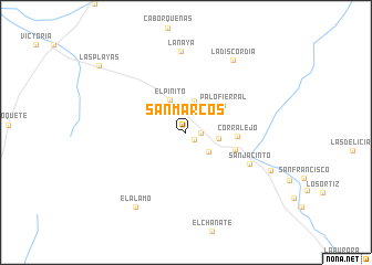 map of San Marcos