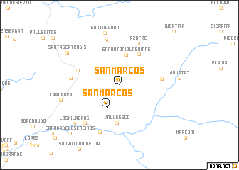 map of San Marcos