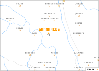 map of San Marcos