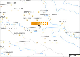 map of San Marcos