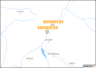 map of San Marcos