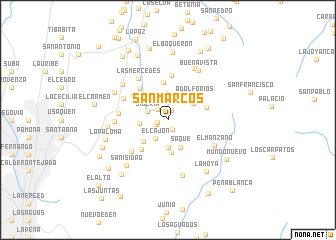 map of San Marcos