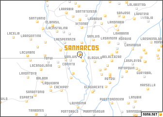 map of San Marcos