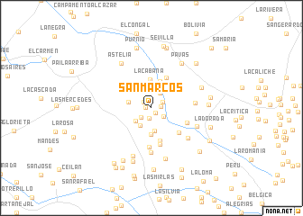 map of San Marcos