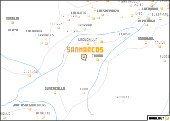 map of San Marcos