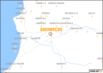 San Marcos (Ecuador) map - nona.net