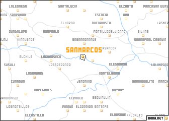 map of San Marcos