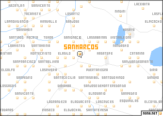 map of San Marcos