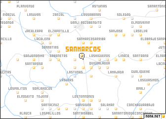 map of San Marcos