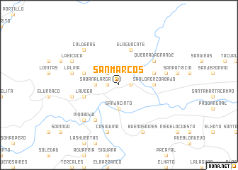 map of San Marcos