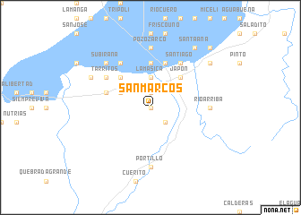 map of San Marcos