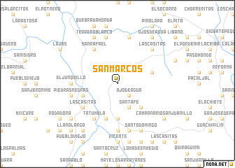 map of San Marcos