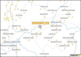 map of San Marcos