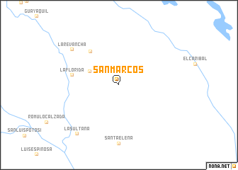 map of San Marcos