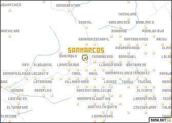 map of San Marcos