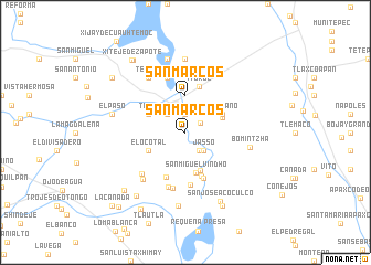 map of San Marcos