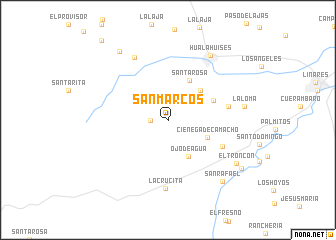 map of San Marcos