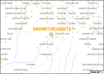 map of San Martín Chiquito