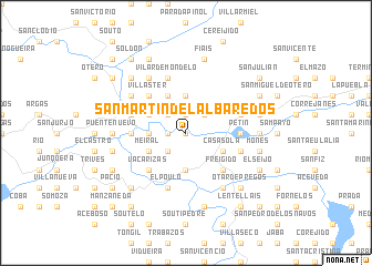 map of San Martín del Albaredos