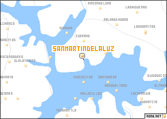 map of San Martín de la Luz