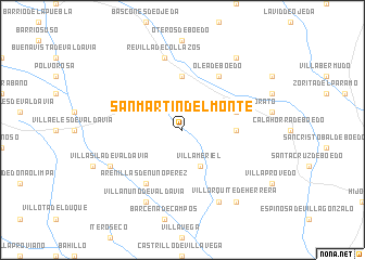 map of San Martín del Monte