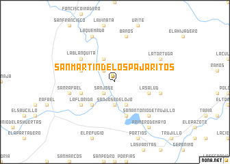 map of San Martín de los Pajaritos