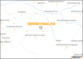 map of San Martín del Río