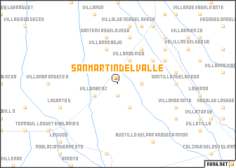 map of San Martín del Valle