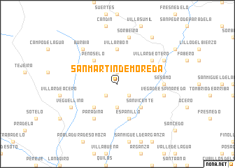 map of San Martín de Moreda