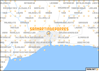map of San Martín de Porres