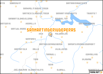 map of San Martín de Riudeperas