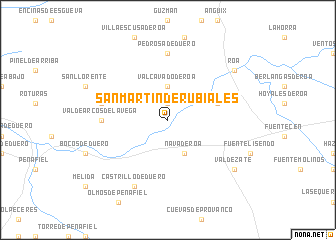 map of San Martín de Rubiales