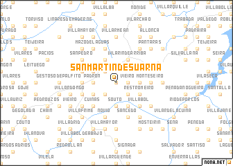 map of San Martín de Suarna