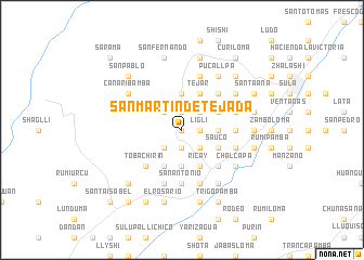 map of San Martín de Tejada