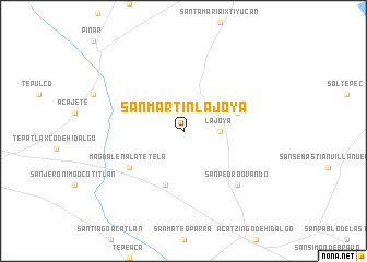 map of San Martín la Joya