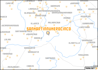 map of San Martín Número Cinco