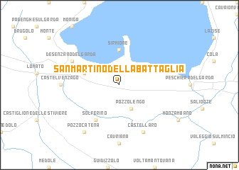 map of San Martino della Battaglia