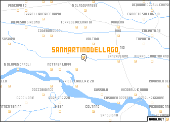 map of San Martino del Lago
