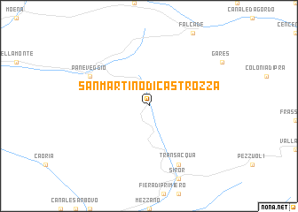 map of San Martino di Castrozza