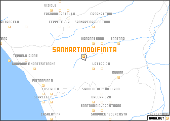 map of San Martino di Finita