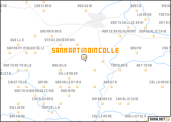 map of San Martino in Colle