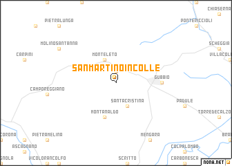 map of San Martino in Colle